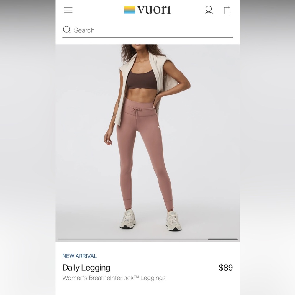 Vouri daily legging. Size Small.